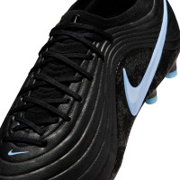 Nike Tiempo Maestro Elite Gazon Artificiel Chaussures de Foot (AG) Noir Bleu Clair