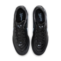 Nike Tiempo Ligera Pro Turf Voetbalschoenen (TF) Zwart Lichtblauw