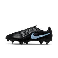 Nike Tiempo Maestro Academy Crampons Vissés Chaussures de Foot (SG) Noir Bleu Clair