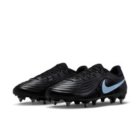 Nike Tiempo Maestro Academy Crampons Vissés Chaussures de Foot (SG) Noir Bleu Clair