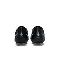Nike Tiempo Maestro Academy Crampons Vissés Chaussures de Foot (SG) Noir Bleu Clair