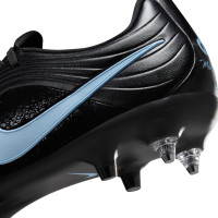 Nike Tiempo Maestro Academy Crampons Vissés Chaussures de Foot (SG) Noir Bleu Clair