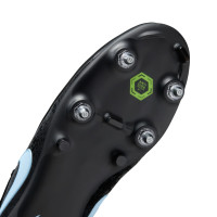 Nike Tiempo Maestro Academy Crampons Vissés Chaussures de Foot (SG) Noir Bleu Clair