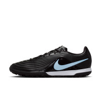 Nike Tiempo Maestro Academy Turf Chaussures de Foot (TF) Noir Bleu Clair