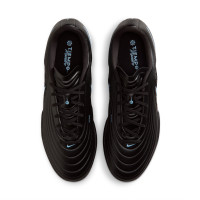 Nike Tiempo Maestro Academy Turf Chaussures de Foot (TF) Noir Bleu Clair