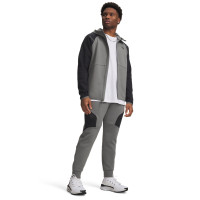 Survêtement polaire Unstoppable Under Armour à fermeture éclair intégrale gris foncé et noir