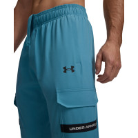 Pantalon cargo en tissu utilitaire Under Armour Tech, bleu et noir