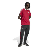 adidas Manchester United Originals Trainingsbroek Zwart Wit Rood