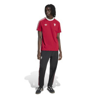 adidas Manchester United Originals Trainingsbroek Zwart Wit Rood