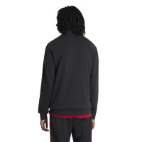 adidas Manchester United Originals Trainingspak 1/4-Zip Zwart Wit Rood