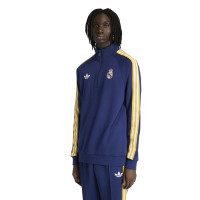 adidas Real Madrid Originals Trainingspak 1/4-Zip Donkerblauw Wit Goud