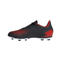 adidas PREDATOR 20.4 Gras / Kunstgras Voetbalschoenen (FxG) Zwart Rood Zwart