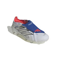 adidas Predator Elite FT Gras Voetbalschoenen (FG) Wit Zilver Blauw Rood