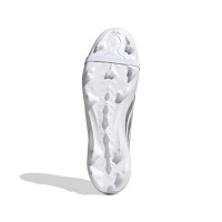 adidas Predator League FT Gazon Naturel Chaussures de Foot (FG) Blanc Argenté Bleu Rouge