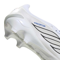 adidas Predator League FT Gazon Naturel Chaussures de Foot (FG) Blanc Argenté Bleu Rouge
