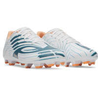 Under Armour Shadow Select 4 Gazon Naturel Chaussures de Foot (FG) Blanc Bleu Foncé Bleu Azure Orange