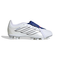 adidas Predator Club FT Gazon Naturel Artificiel Chaussures de Foot (MG) Détails Blanc Argenté Bleu Rouge