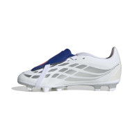 adidas Predator Club FT Gazon Naturel Artificiel Chaussures de Foot (MG) Détails Blanc Argenté Bleu Rouge