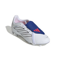 adidas Predator Club FT Gazon Naturel Artificiel Chaussures de Foot (MG) Détails Blanc Argenté Bleu Rouge