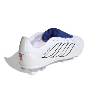 adidas Predator Club FT Gazon Naturel Artificiel Chaussures de Foot (MG) Détails Blanc Argenté Bleu Rouge