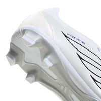 adidas Predator Club FT Gazon Naturel Artificiel Chaussures de Foot (MG) Détails Blanc Argenté Bleu Rouge