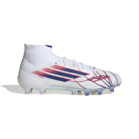 adidas F50 Sparkfusion Elite Gras / Kunstgras Voetbalschoenen (MG) Dames Wit Blauw Rood