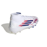 adidas F50 Sparkfusion Elite Gras / Kunstgras Voetbalschoenen (MG) Dames Wit Blauw Rood