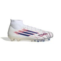 adidas F50 Sparkfusion Pro Gazon Naturel Artificiel Chaussures de Foot (MG) Femmes Blanc Bleu Rouge