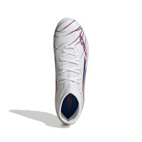 adidas F50 Sparkfusion League Gras / Kunstgras Voetbalschoenen (MG) Dames Wit Blauw Rood