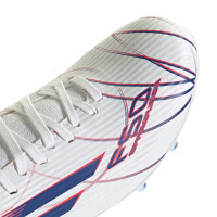 adidas F50 Sparkfusion League Gras / Kunstgras Voetbalschoenen (MG) Dames Wit Blauw Rood