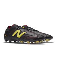 New Balance Tekela V5 Elite Low Gras Voetbalschoenen (FG) Zwart Geel Rood