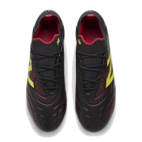 New Balance Tekela V5 Elite Low Gras Voetbalschoenen (FG) Zwart Geel Rood