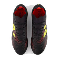 New Balance Tekela V5 Team Low Gras Voetbalschoenen (FG) Zwart Geel Rood