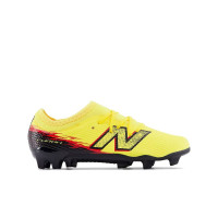 New Balance Furon V8 Team Gras Voetbalschoenen (FG) Kids Geel Zwart Rood