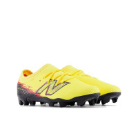 New Balance Furon V8 Team Gras Voetbalschoenen (FG) Kids Geel Zwart Rood
