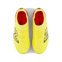 New Balance Furon V8 Team Gras Voetbalschoenen (FG) Kids Geel Zwart Rood