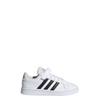 adidas Grand Court Sneaker Kids Wit Wit Zwart