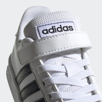 adidas Grand Court Sneaker Kids Wit Wit Zwart