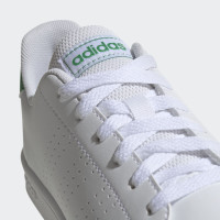 adidas Advantage Baskets Enfants Blanc Vert Blanc