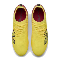 New Balance Furon V8 Pro Gras Voetbalschoenen (FG) Geel Zwart Rood
