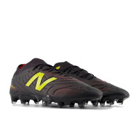 New Balance Tekela V5 Pro Low Gras Voetbalschoenen (FG) Zwart Geel Rood