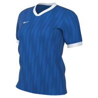 Chemise d'entraînement Nike Dri-FIT Challenge VI pour Femmes, bleu et blanc