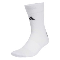 Chaussettes de football à prise rembourrée adidas, blanches et noires