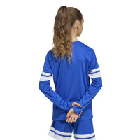 adidas Squadra 25 Voetbalshirt Lange Mouwen Kids Blauw Wit