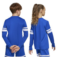 Maillot de football à manches longues adidas Squadra 25 pour Enfants, bleu et blanc