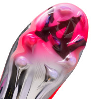 Nike Phantom 6 Low Alèxia Putellas Elite Gazon Naturel Chaussures de Foot (FG) Violet Rouge Vif Argenté