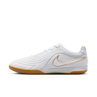 Nike Tiempo Reactgato Chaussures de Foot en Salle (IN) Blanc Doré