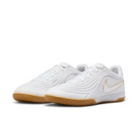 Nike Tiempo Reactgato Chaussures de Foot en Salle (IN) Blanc Doré