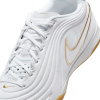 Nike Tiempo Reactgato Chaussures de Foot en Salle (IN) Blanc Doré