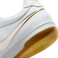 Nike Tiempo Reactgato Zaalvoetbalschoenen (IN) Wit Goud